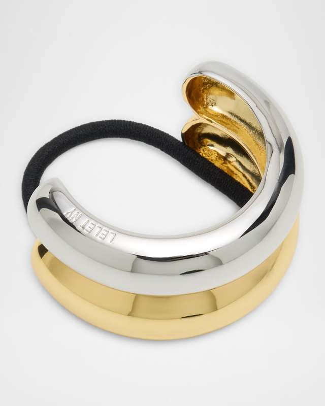 Glossy Double Arch Ponytail Cuff